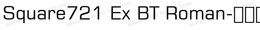 Square721 Ex BT Roman字体转换